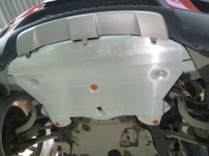 Защита алюминиевая Alfeco для радиатора BMW Х6 E71 xDrive 2008-2012